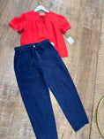 Load image into Gallery viewer, Short Sleeve Flowy Pullover I Scarlet Sand
