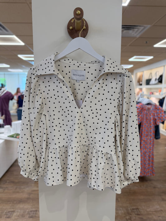 Wren Top | Dainty Dot Cream