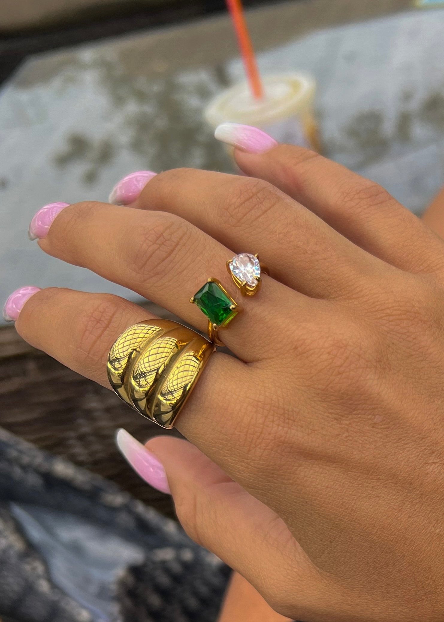 Gold Shell Ring