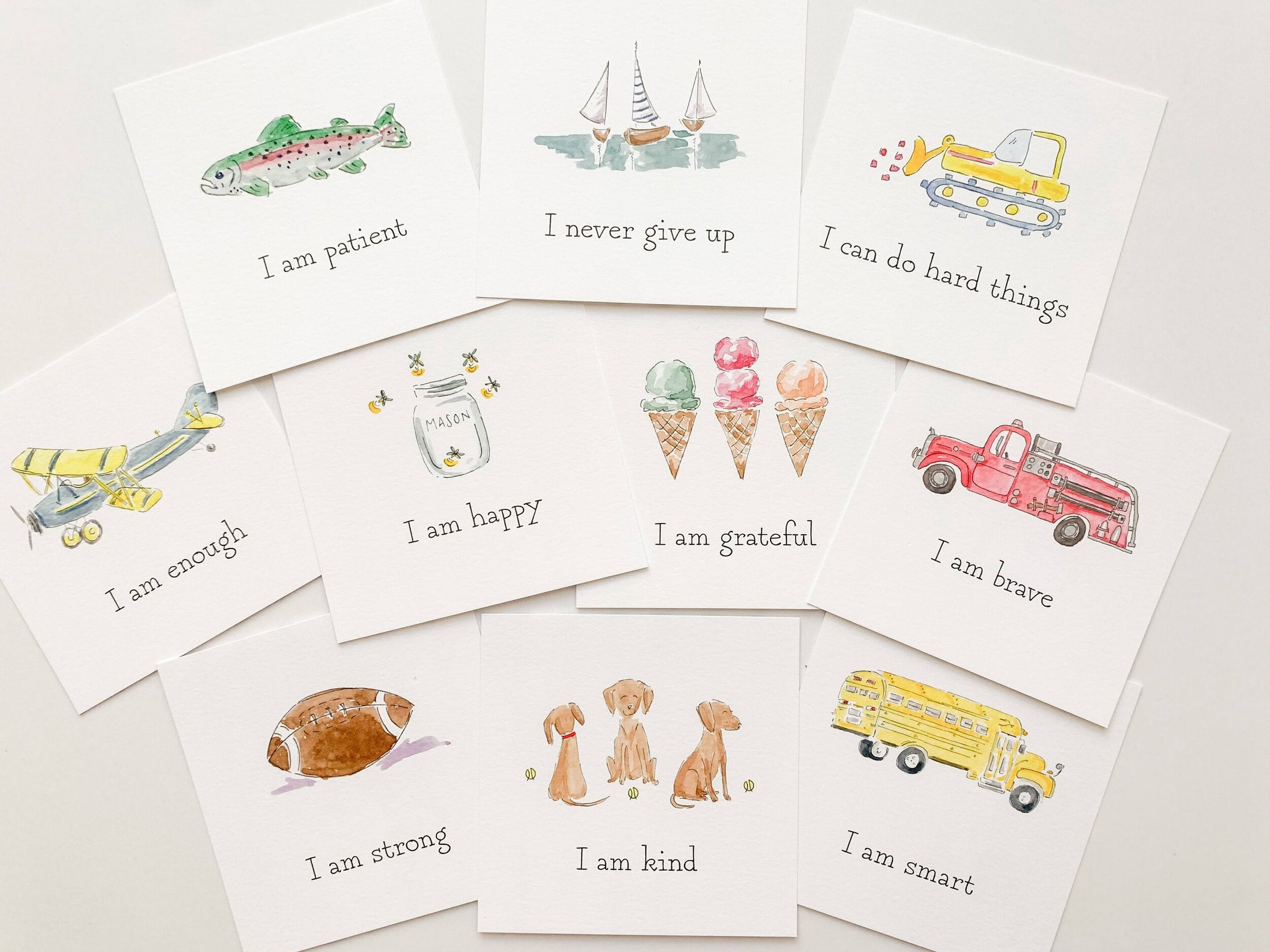 Affirmation Cards for Boys