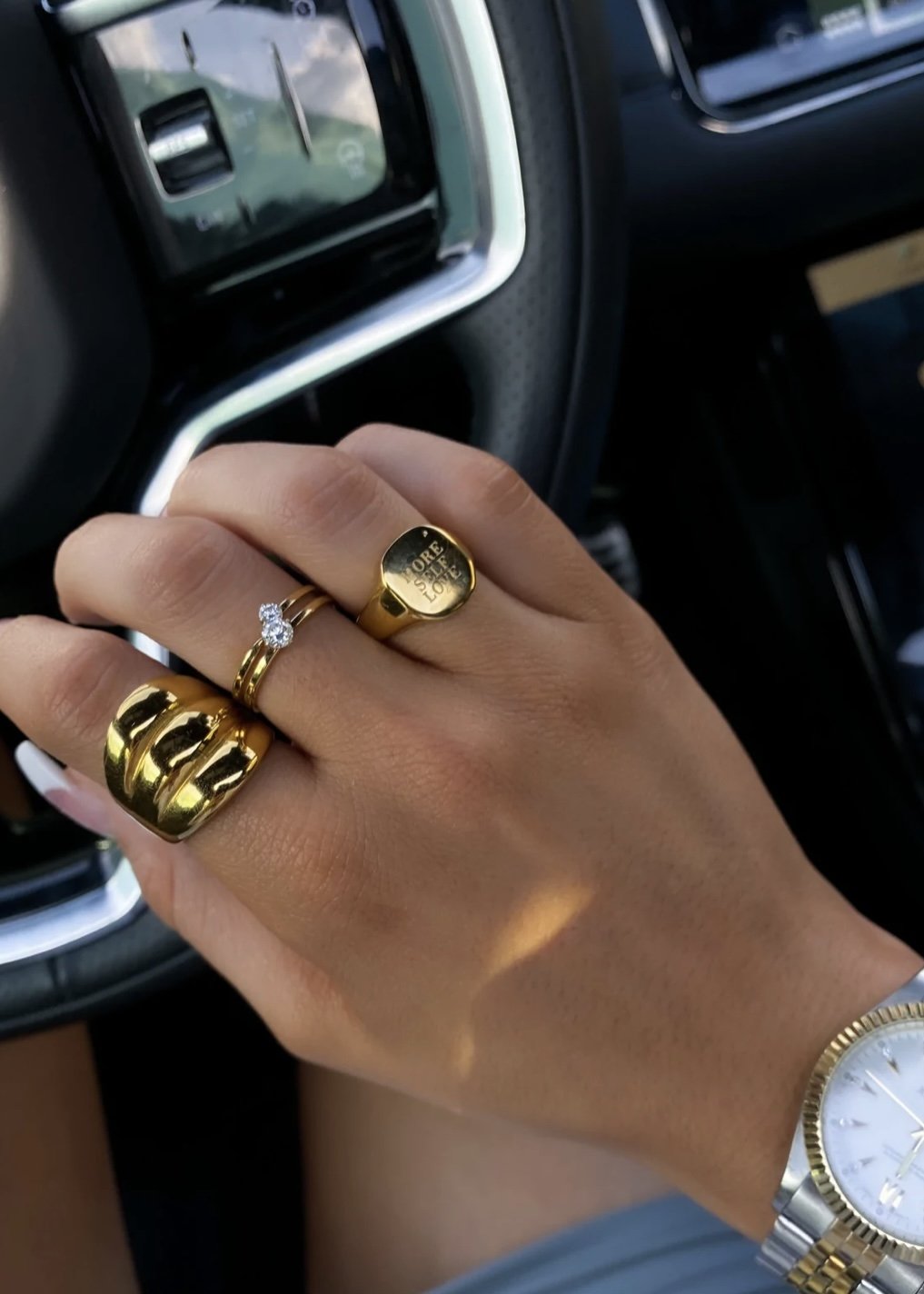 Gold Shell Ring