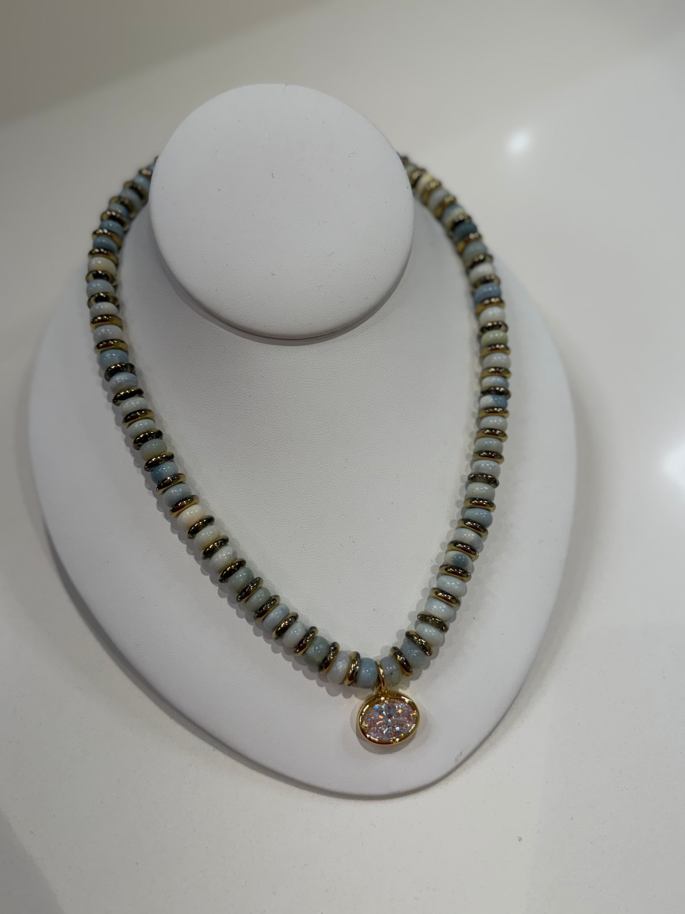 Opal Beaded Necklace