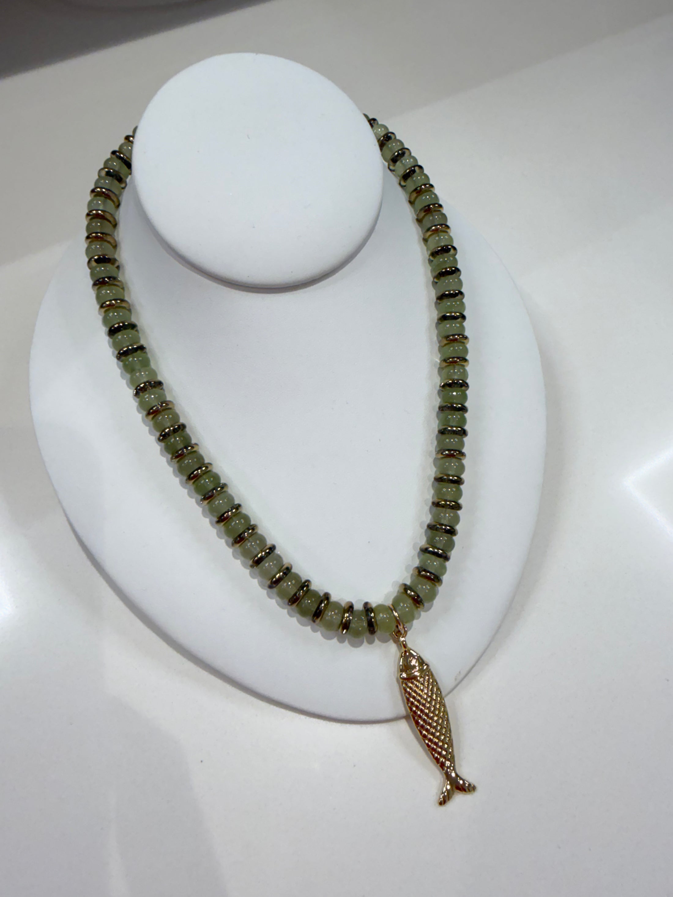 Green Fish Necklace