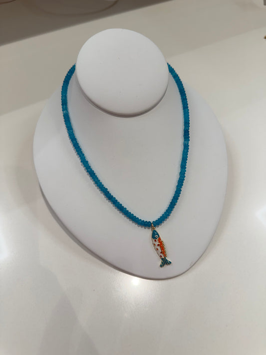 Multicolor Fish Necklace