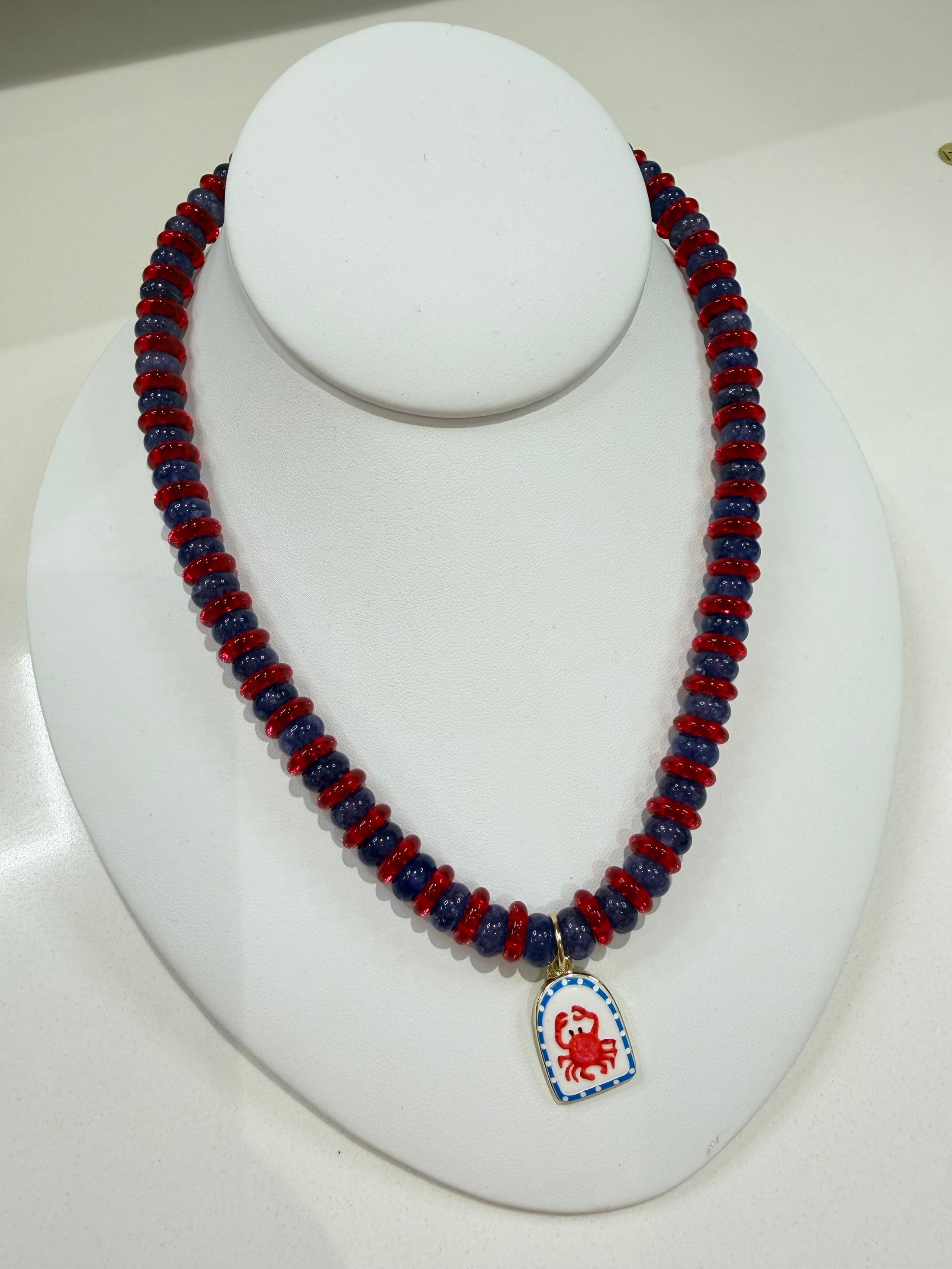 Crab Tile Necklace