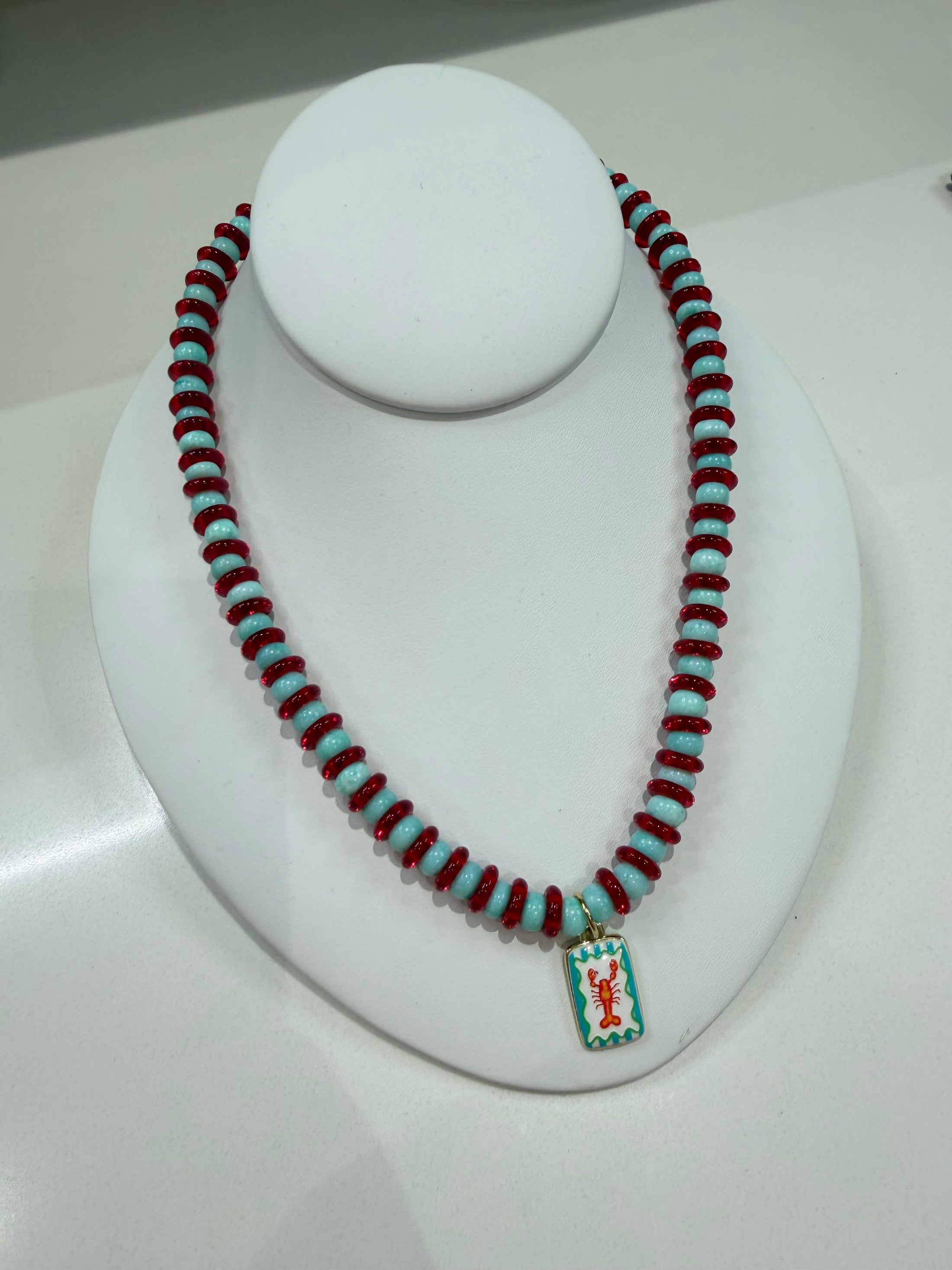 Lobster Tile Necklace