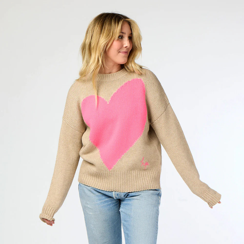 Cashmere Imperfect Heart Sweater