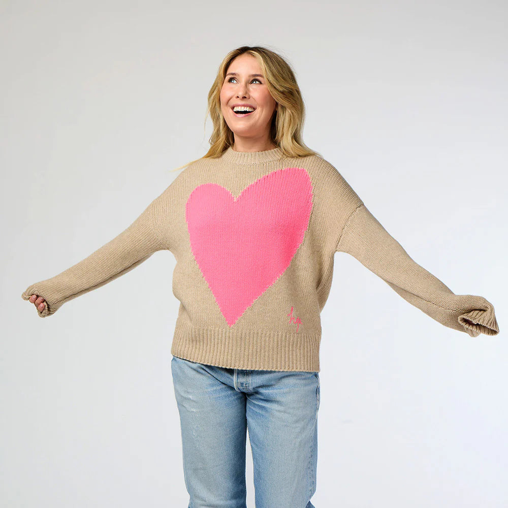 Cashmere Imperfect Heart Sweater