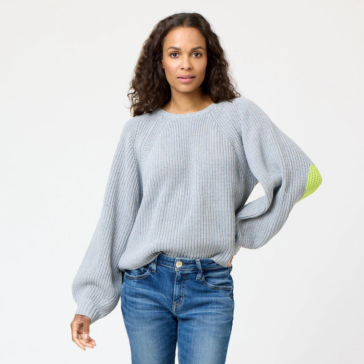 Ricki Imperfect Heart Sweater | Heather Grey