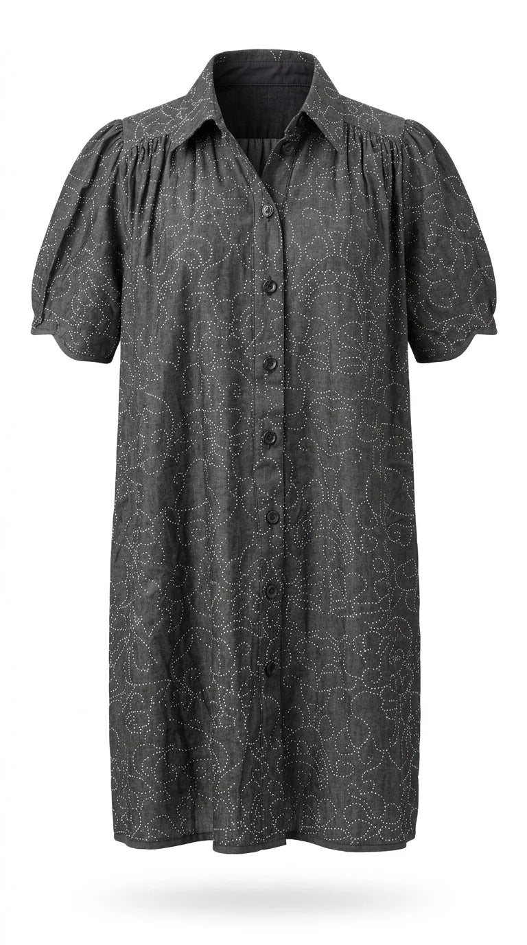Megan Dress | Metal Studs