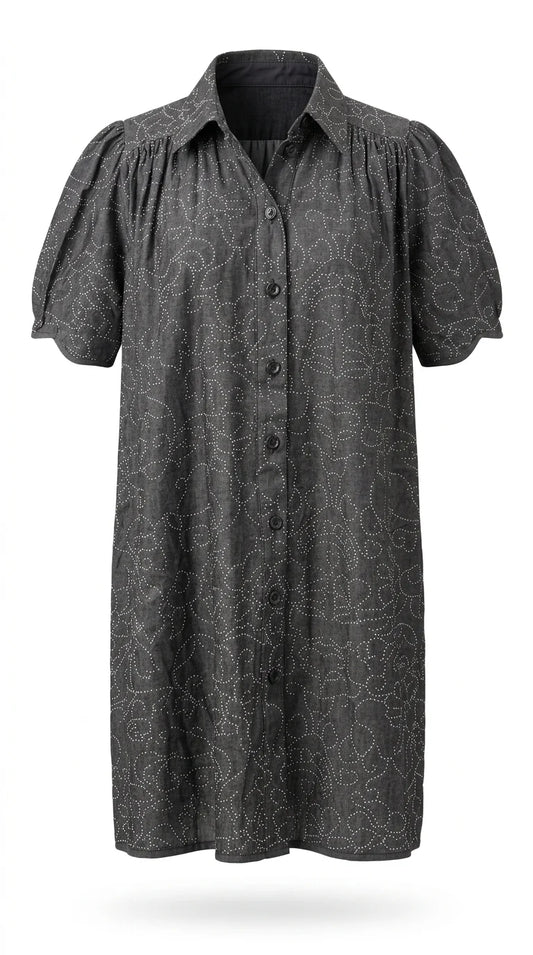 Megan Dress | Metal Studs