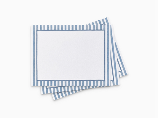 Blue Stripe Notecards