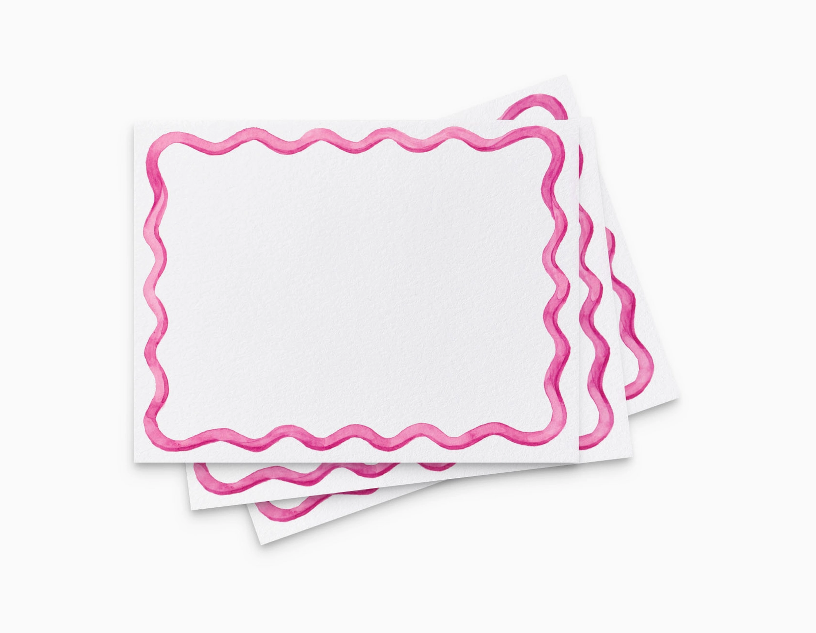 Wavy Pink Notecards