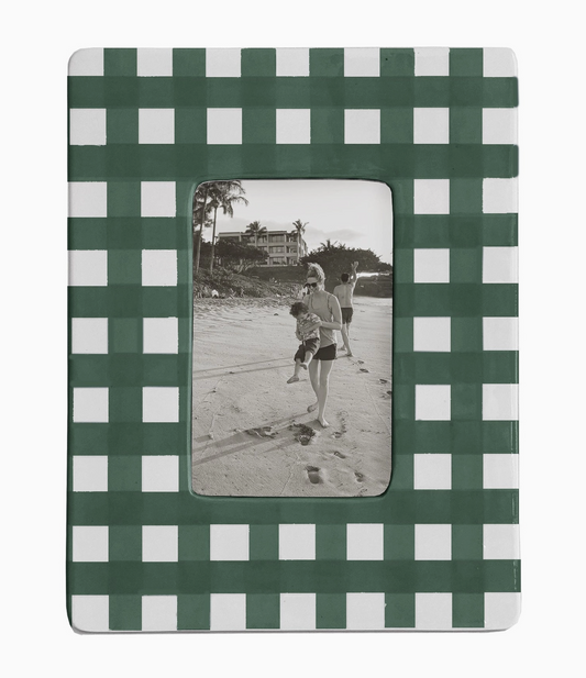 Green Gingham Frame