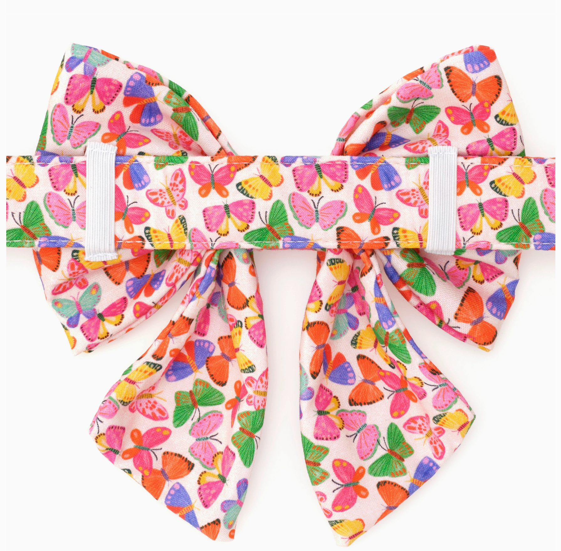 Butterflies Lady Dog Bow