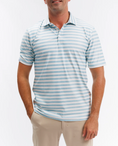 Load image into Gallery viewer, Smitty Polo | Lagoon Stripe
