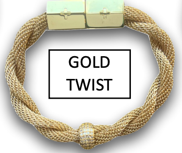 Twisted Mesh Bracelet | Gold