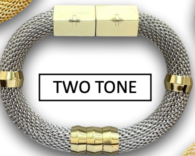 Mesh Bracelet | Two Tone