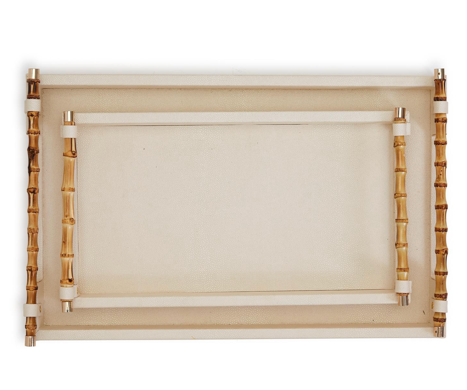 Rectangle Tray with Bamboo Handles | Large