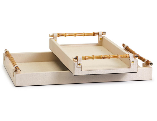 Rectangle Tray with Bamboo Handles |Medium