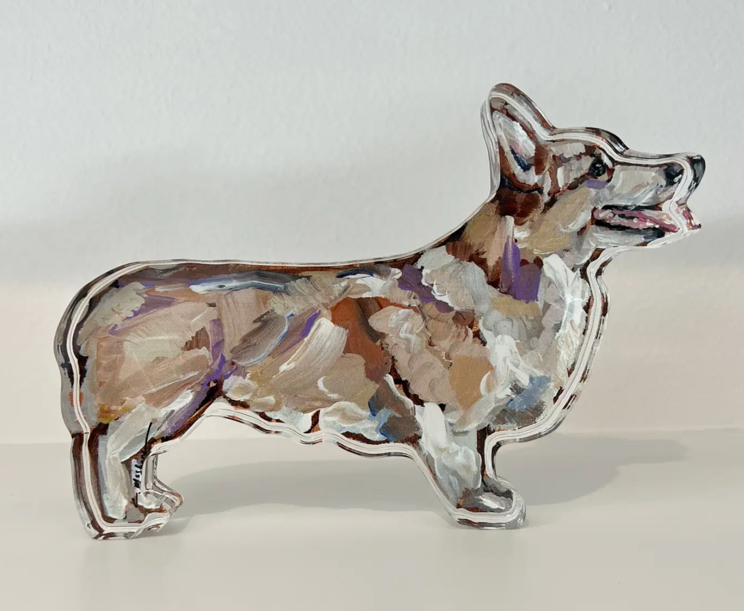 Corgi Acrylic Block