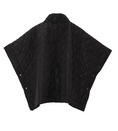 Load image into Gallery viewer, Quilted Poncho | Black
