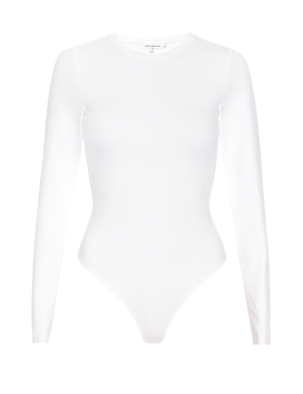 Scuba Crewneck Long Sleeve Bodysuit | White