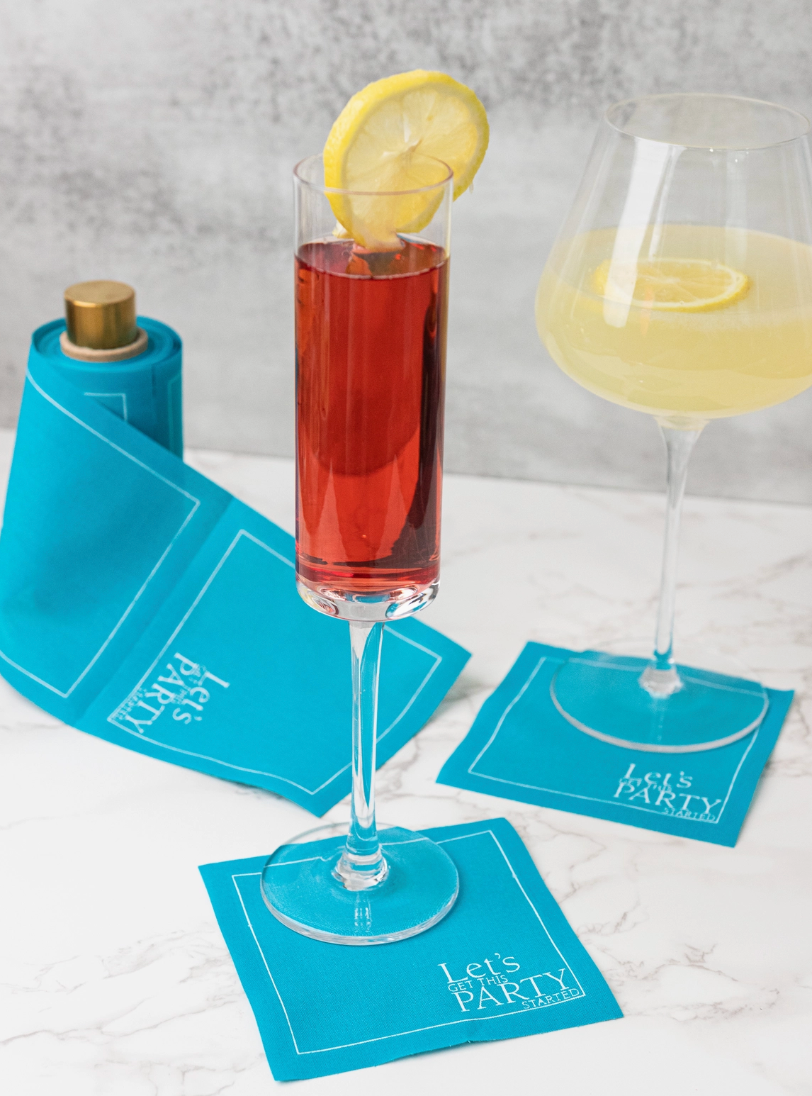 The Real Teal Cocktail Napkin