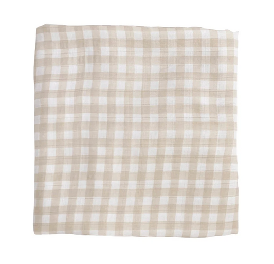 Bamboo Muslin Swaddle | Gingham