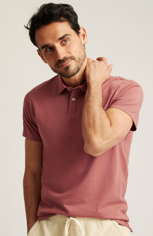 Pima Performance Polo | Withered Rose