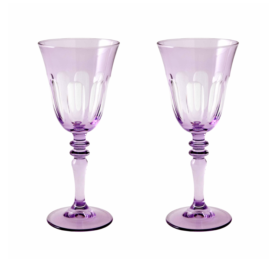 Purple Wine Glasses | Set of 2