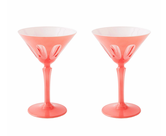 Pink Martini Glasses | Set of 2