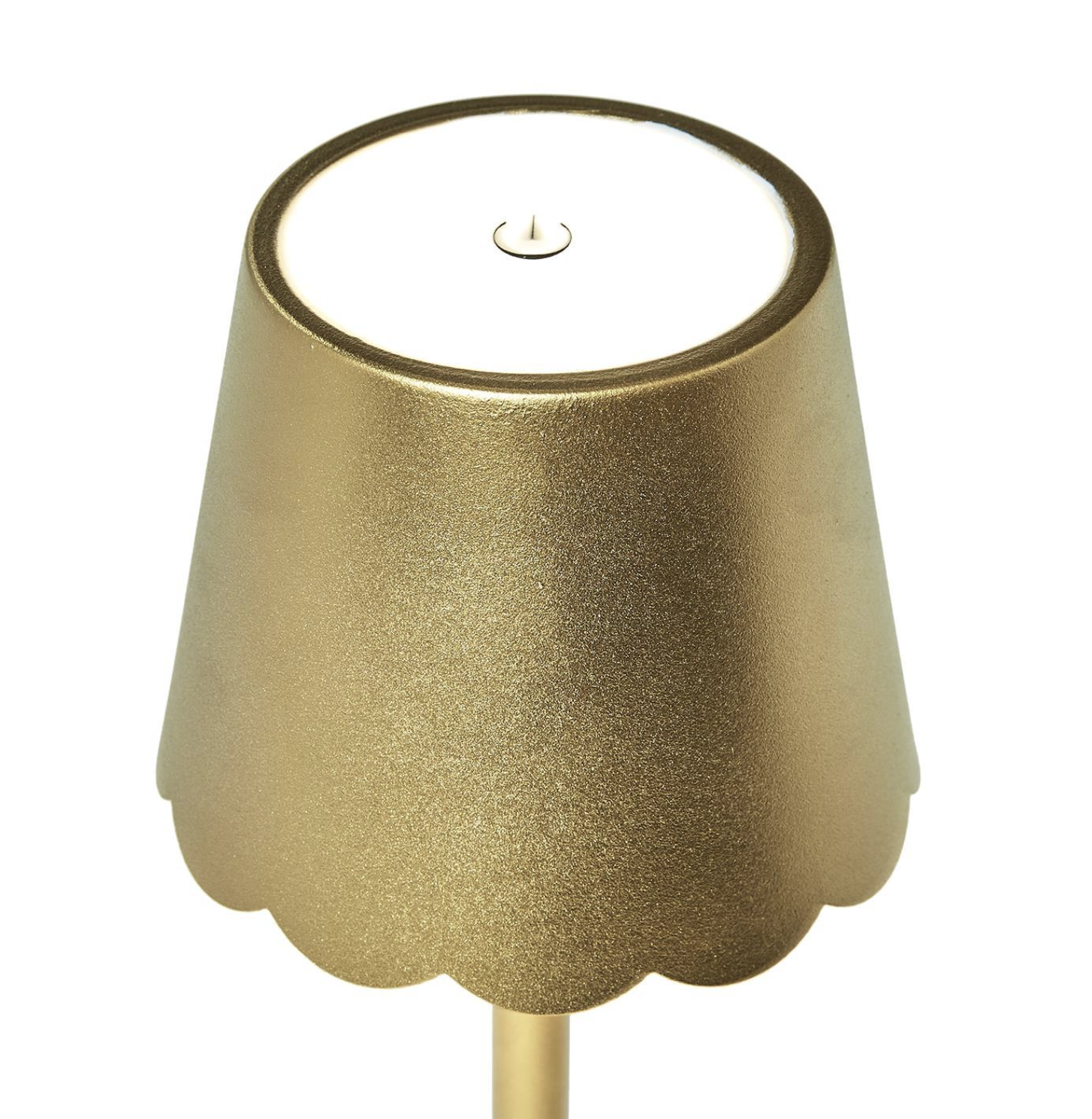 Gold Scalloped Lamp