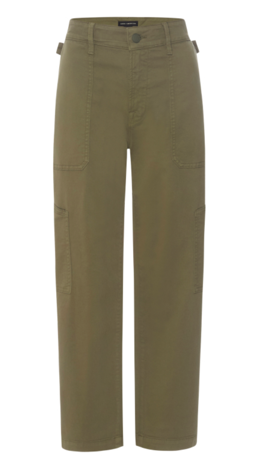 Cargo Cropped Twill Pants