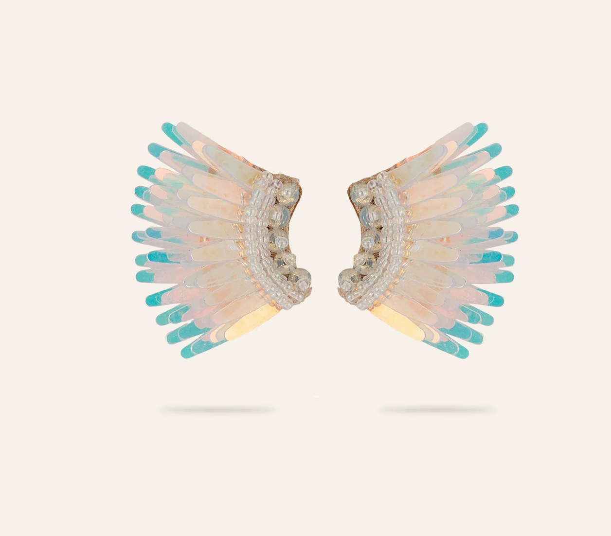 Micro Madeline Studs | Pearl White