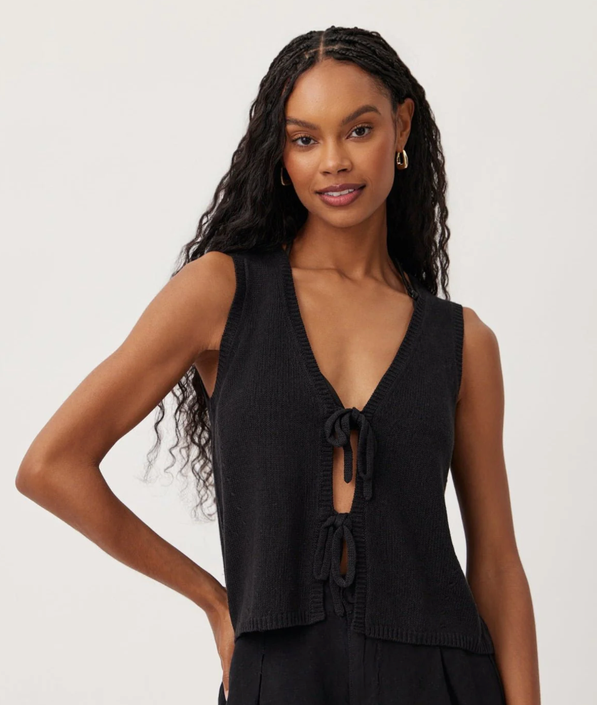 Tie Front Vest