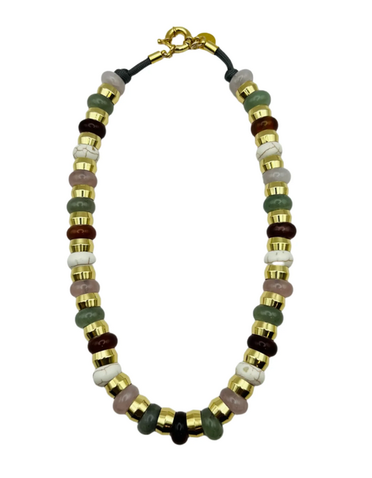 Semi Precious Necklace |Neutral
