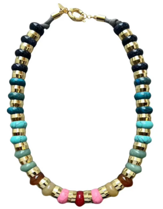 Semi Precious Necklace | Rainbow
