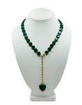 Load image into Gallery viewer, Stone Heat Necklace | Malachite
