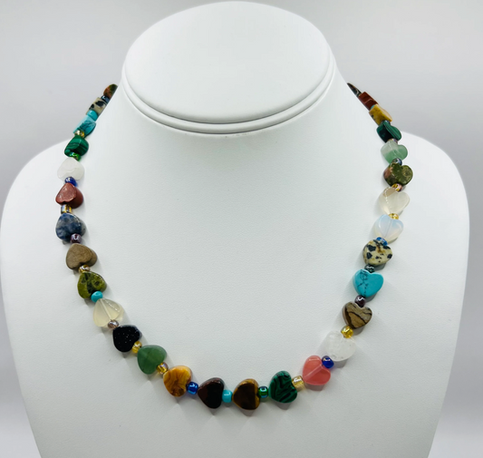 Stone Heat Necklace | Multi