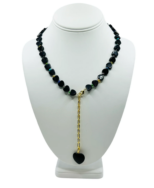 Stone Heat Necklace | Goldstone