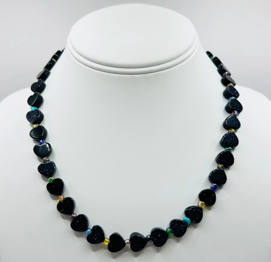 Stone Heat Necklace | Goldstone