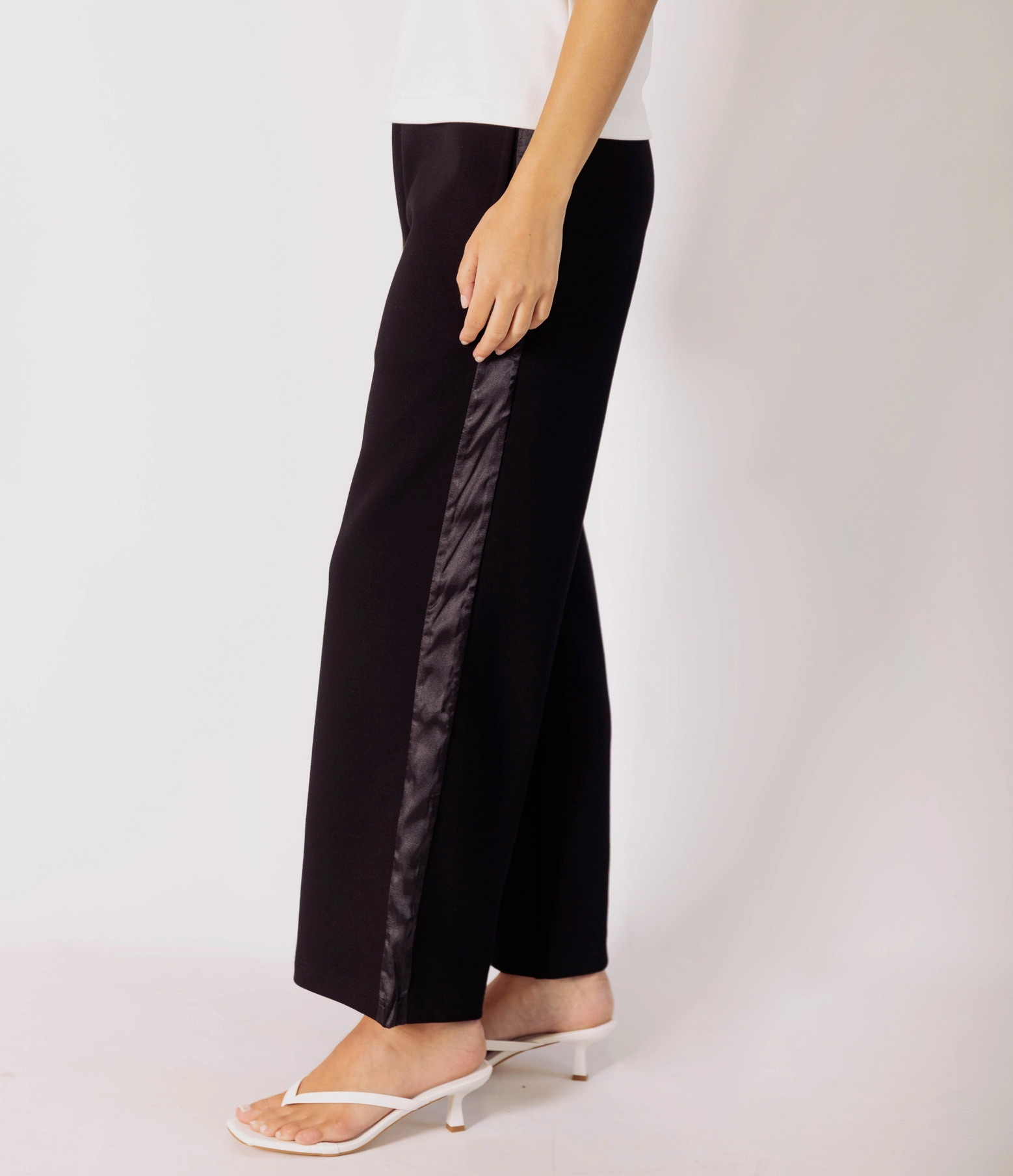 Satin Stripe Pants
