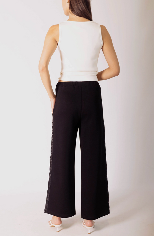 Satin Stripe Pants
