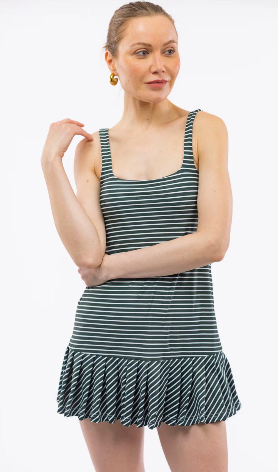 Lucille Dress | Rosemary Stripe