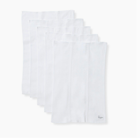 Bee Essential: Set of 5 Burp Cloths