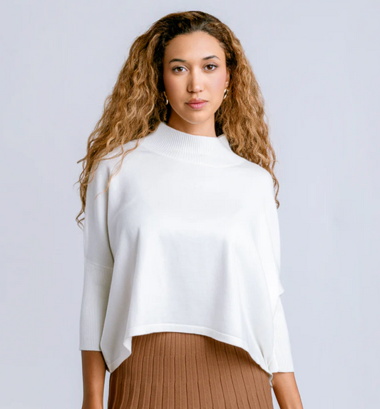 Aja “Ortho Solid” Sweater | White