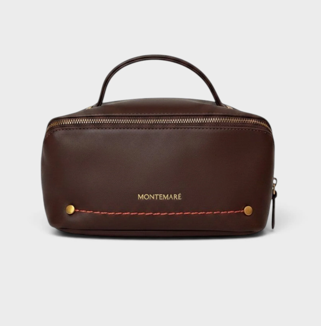 Roma Foldout Toiletry Case | Brown