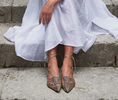 Load image into Gallery viewer, Letha Gold Sandals
