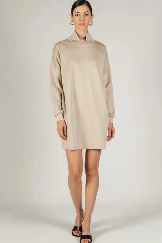 P. Cill Butter Modal Cowl Neck Dress